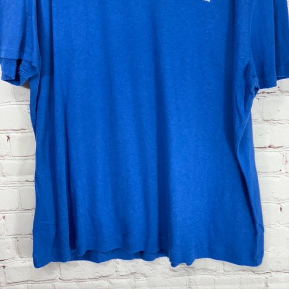 Original Penguin Blue Linen Heritage Slim Fit Polo - Picture 6 of 9